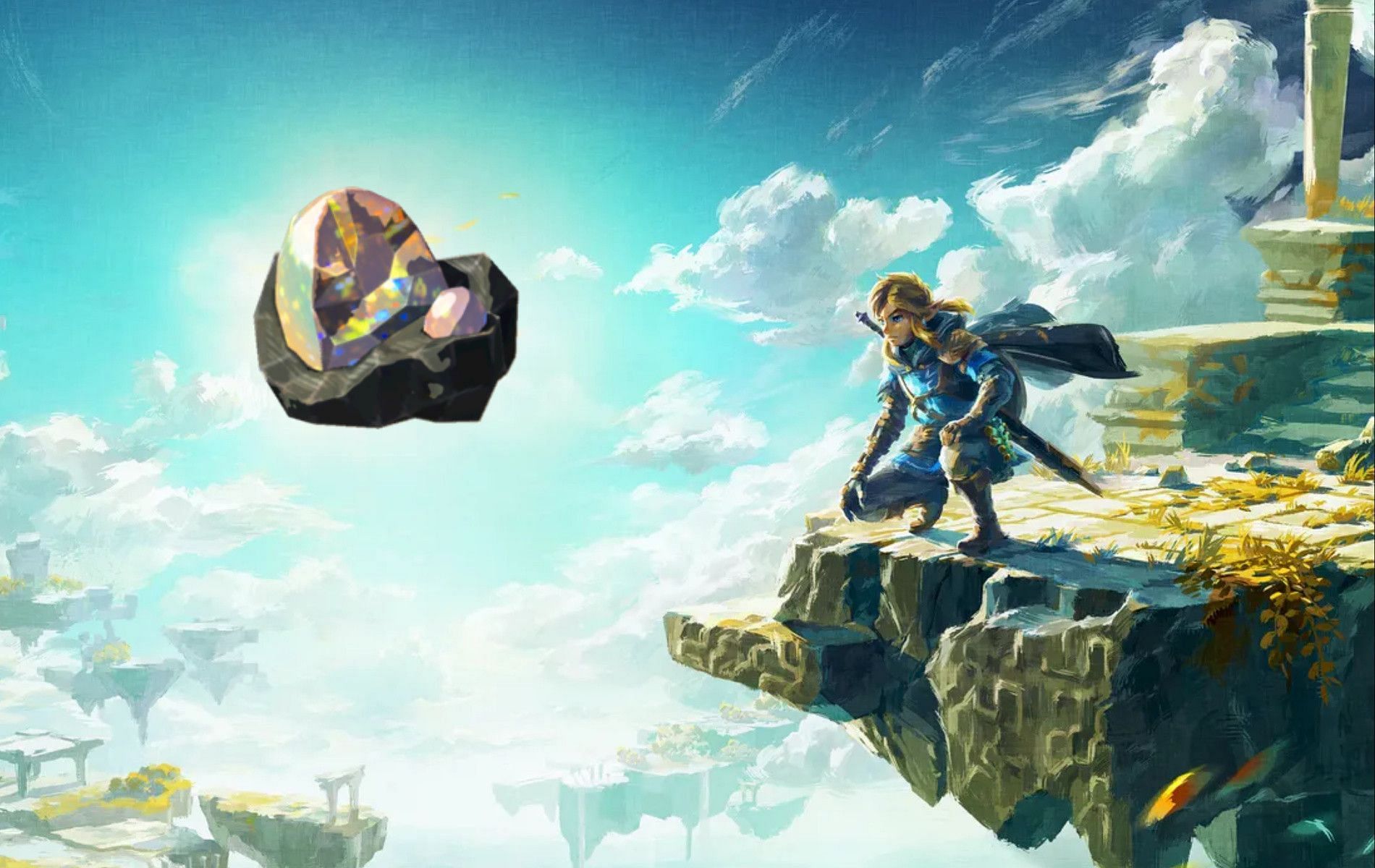 The Opal is one of the more common ores found in The Legend of Zelda Tears of the Kingdom (Image via Nintendo)