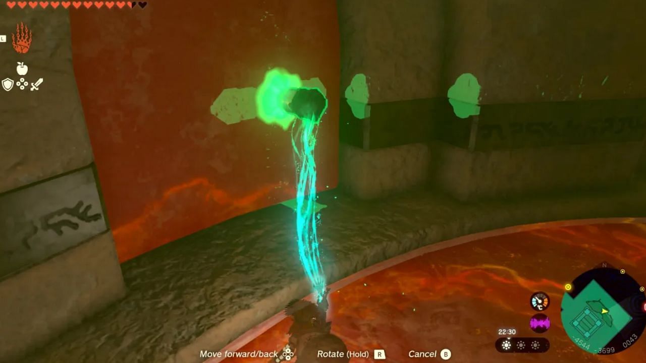 Use a stake to stop the room from spinning (Image via Nintendo)