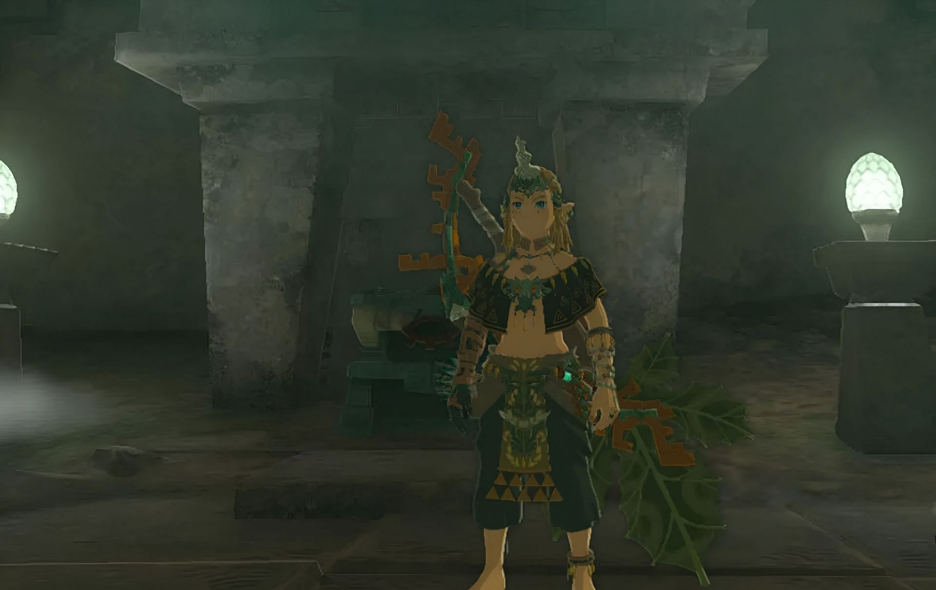 Obtaining the Charged armor set in The Legend of Zelda Tears of the Kingdom (Image via Nintendo)