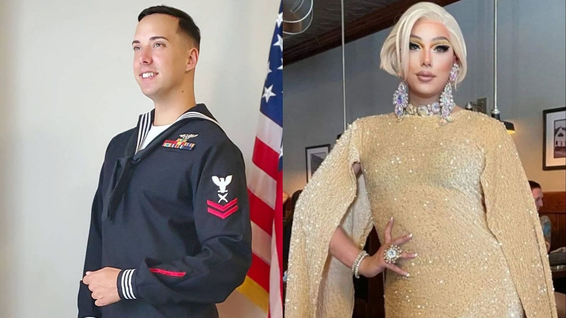 Netizens criticize US Navy recruiting video featuring drag queen Harpy Daniels. (Image via Instagram/@harpy_daniels)