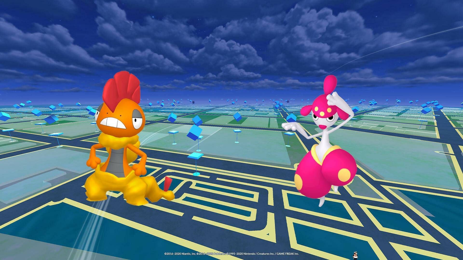 Official artwork for Medicham and Scrafty (Image via The Pokemon Company)