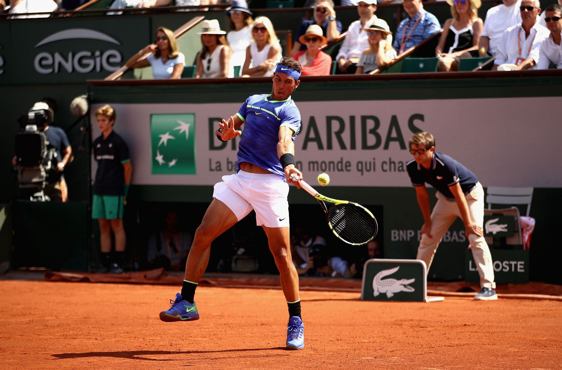 Rafael Nadal at the 2017 French Open
