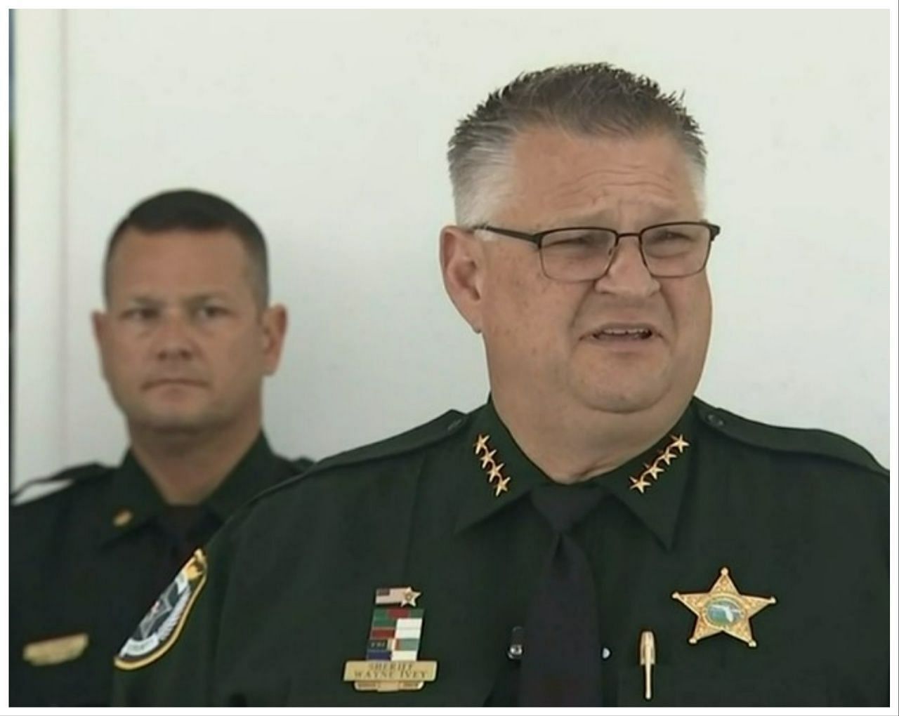 Sheriff Ivey addressing the press on Cohen&#039;s arrest (Screengrab via Brevard County Sheriff&#039;s Office)