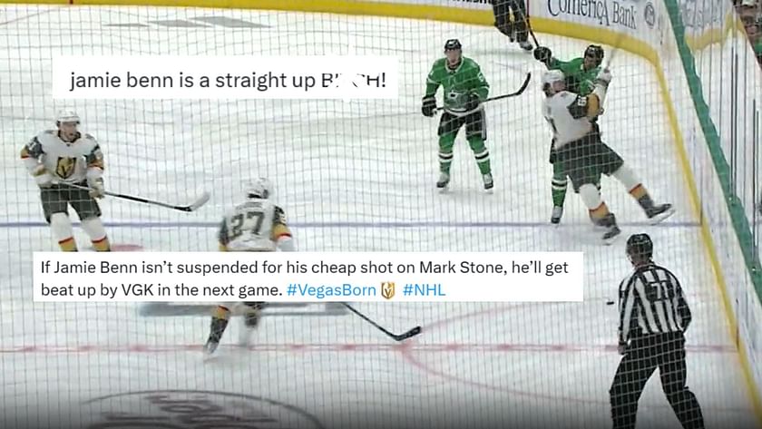 What they're saying about Jamie Benn's cross-check, Stars' debacle vs.  Vegas in Game 3