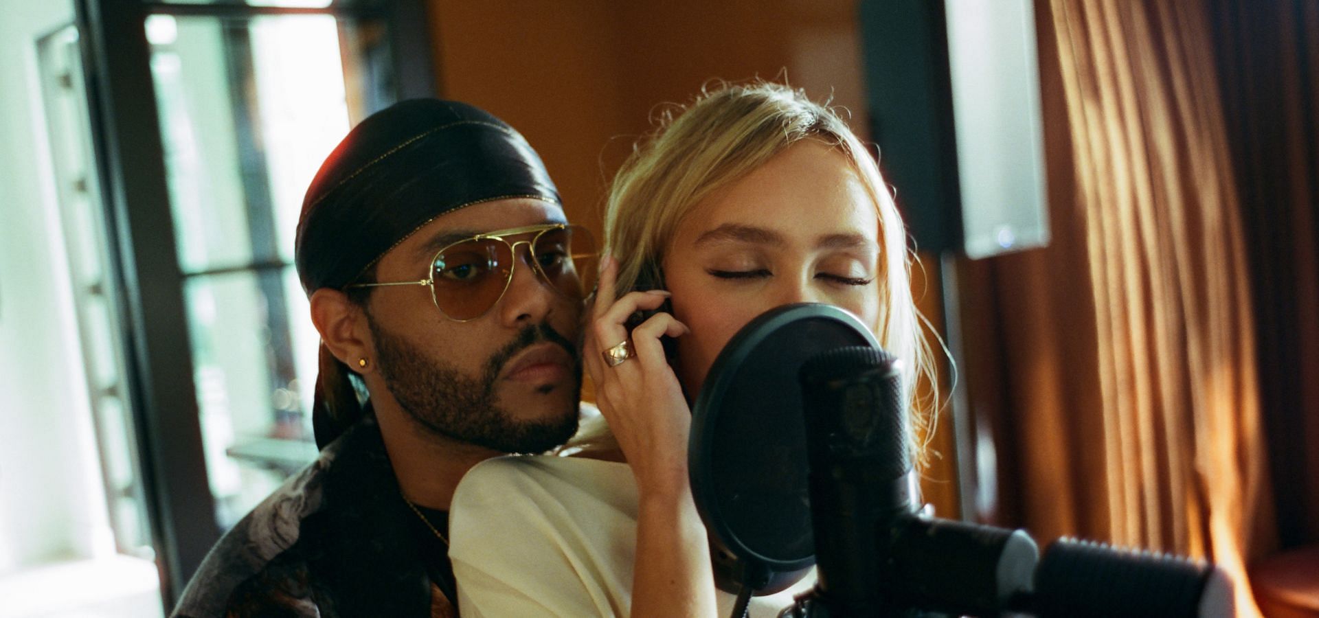 The Weeknd and Lily-Rose Depp for The Idol (Image via Twitter/@HBO)