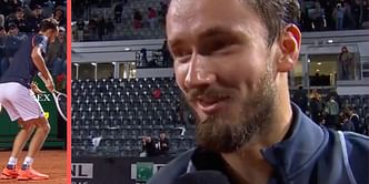 "Being in the club completely drunk" - Daniil Medvedev on his victory dance against Stefanos Tsitsipas