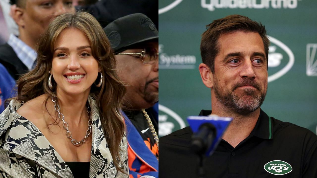Aaron Rodgers knows a thing or two about Jessica Alba