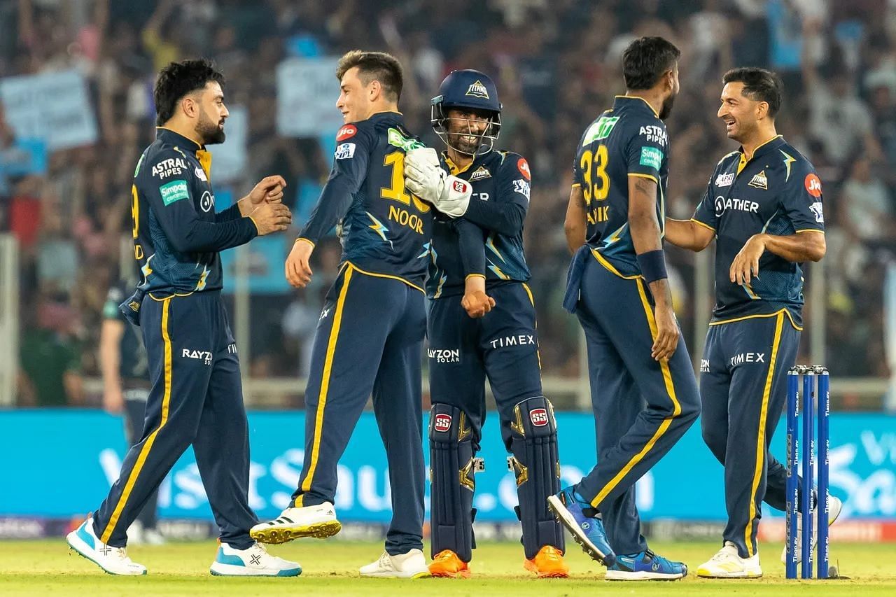 The Gujarat Titans are the only team to have booked a berth in the playoffs. [P/C: iplt20.com]