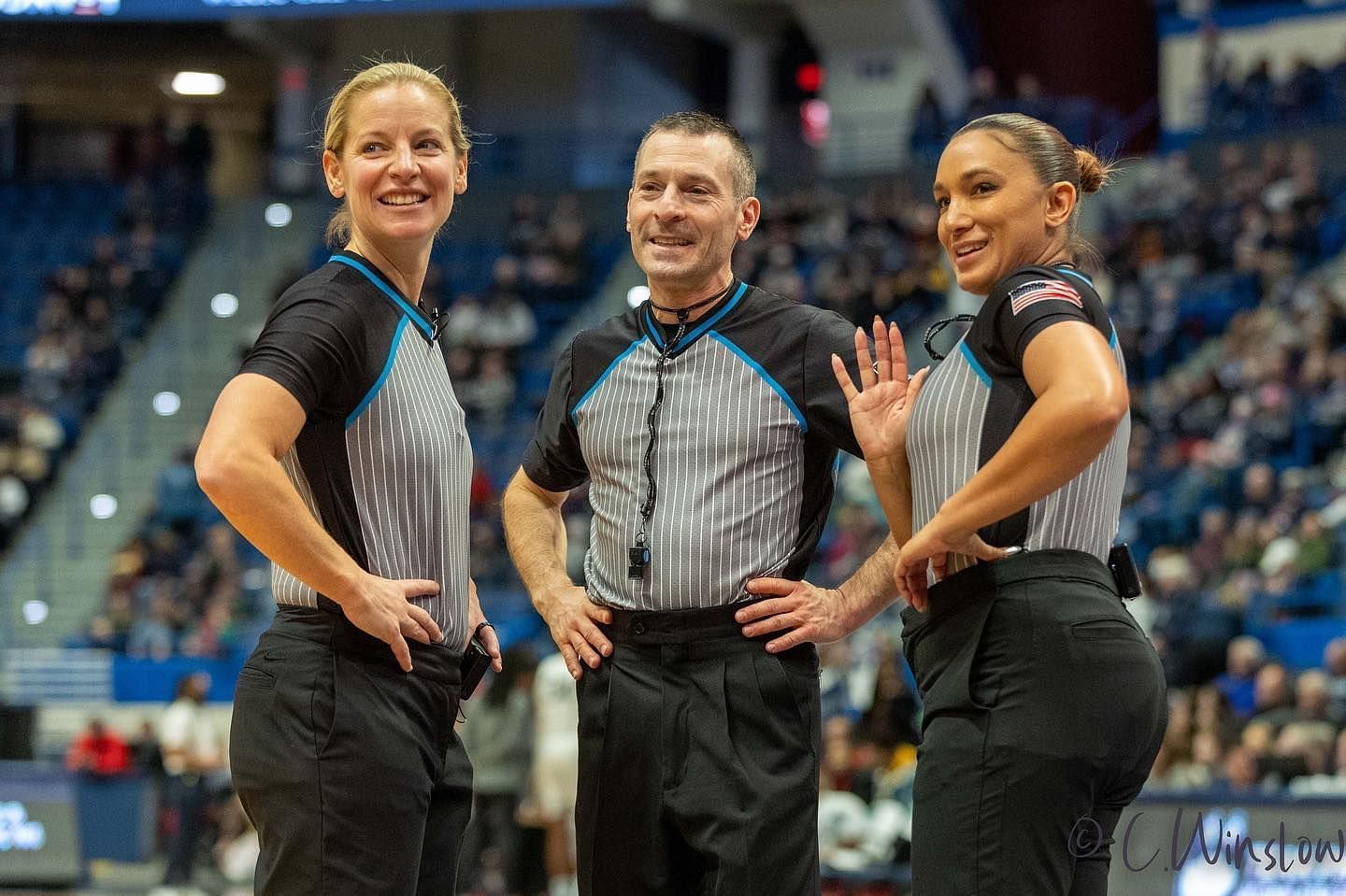 Who is Krystle Apellaniz? Female XFL referee&rsquo;s career explored. Krystle Apellaniz is waving in the cover image.