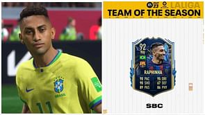 FIFA 23 leak suggests that Raphinha will arrive as an SBC during La Liga TOTS