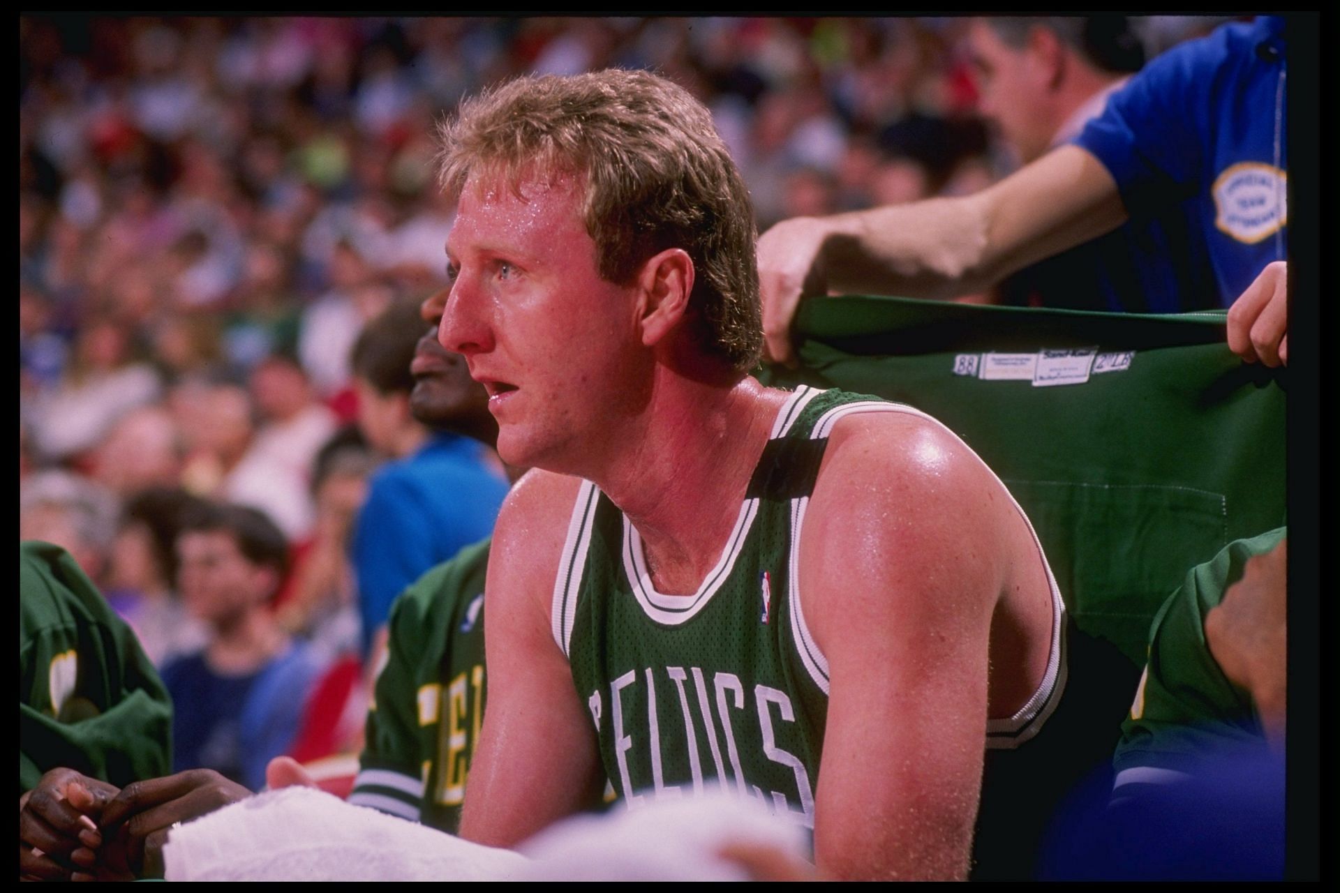 Indiana State Warmup Signed by Larry Bird - Boston Celtics History