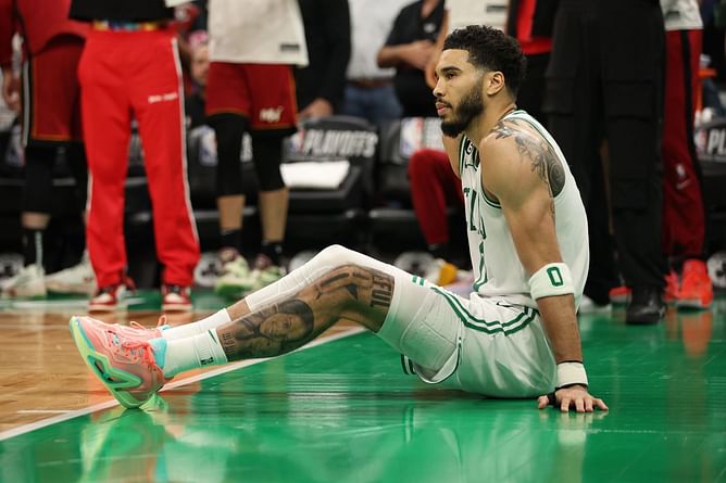 "We can't leave guys on an island" - Jayson Tatum on Jimmy Butler going on 1-on-1s against Boston Celtics