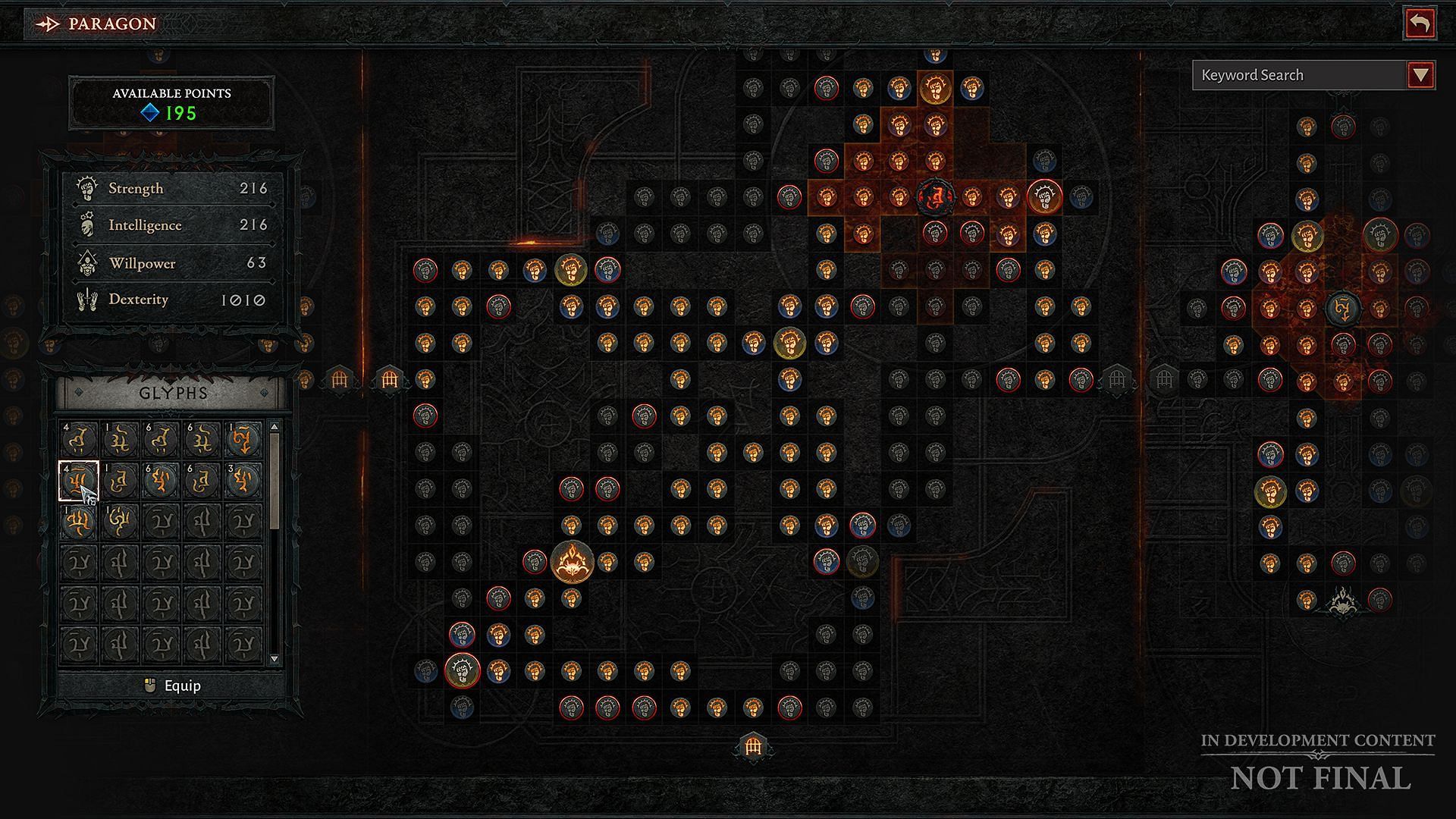 A Paragon Board in Diablo 4 (Image via Blizzard)