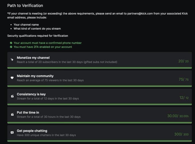 What is Kick&rsquo;s new Path To Verification? Streaming platform unveils new