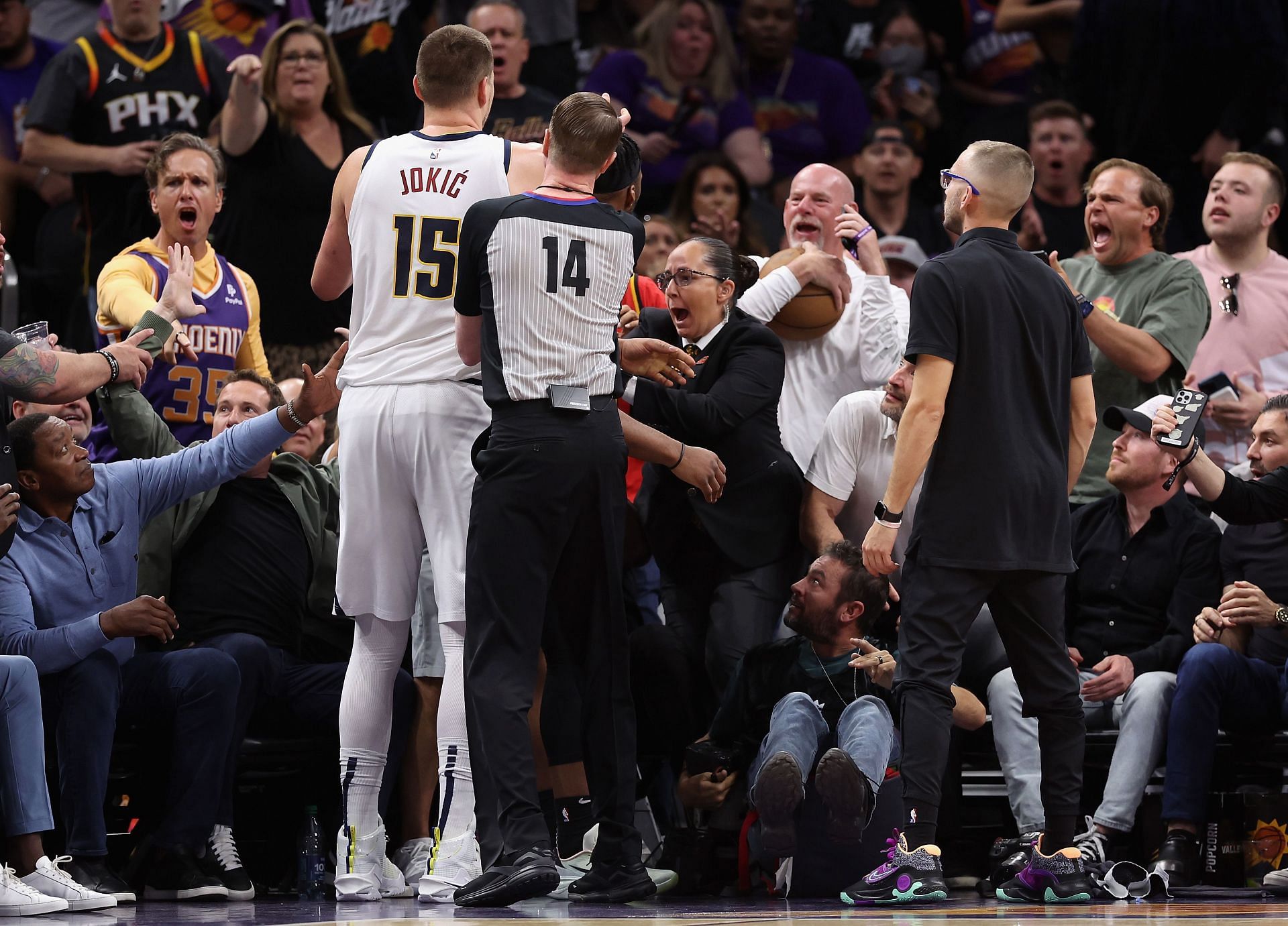 Nikola Jokic will not be suspended for Game 5 for pushing Suns owner Mat Ishbia