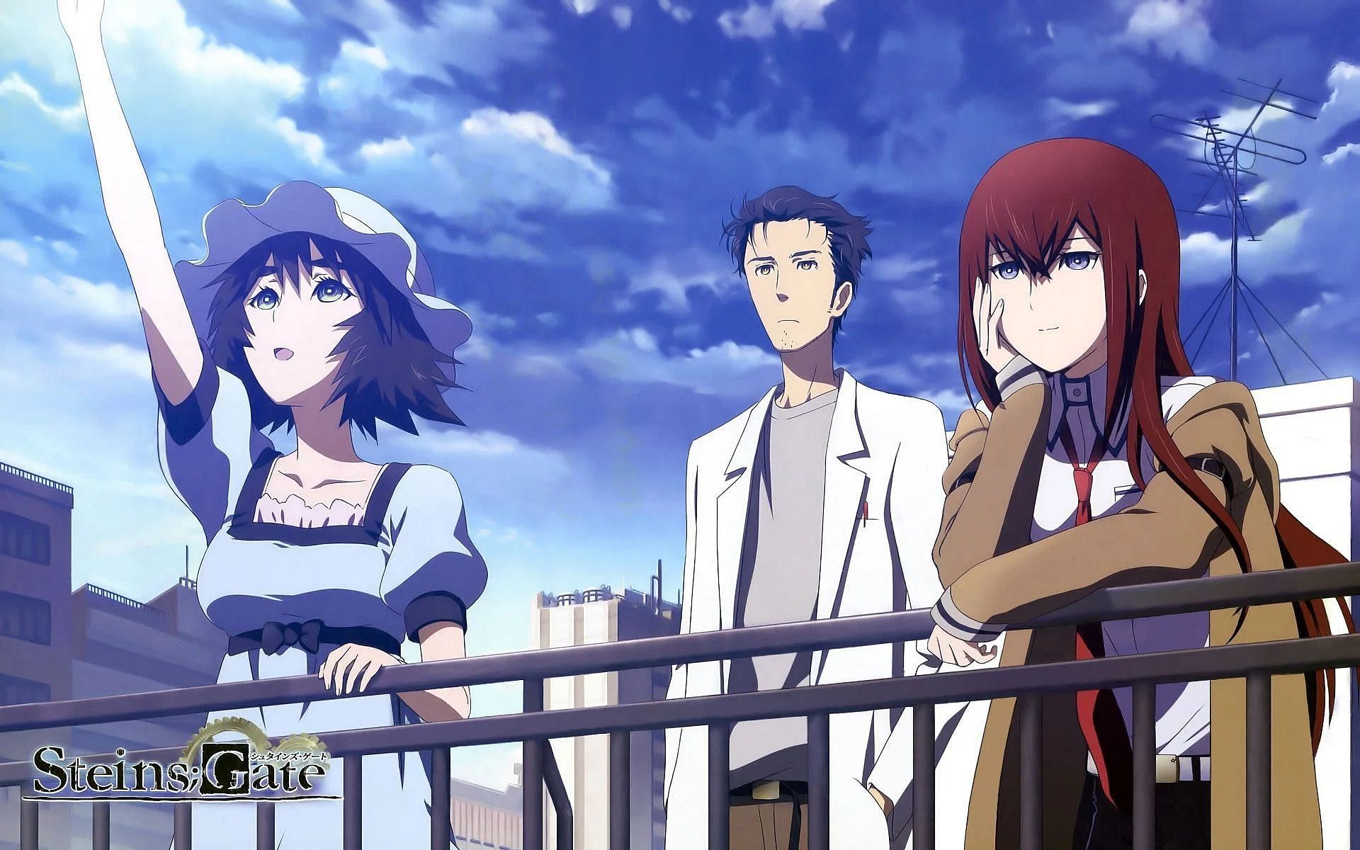 Mayuri, Rintarou, and Kurisu as seen in the 2011 series Steins;Gate (Image via White Fox)