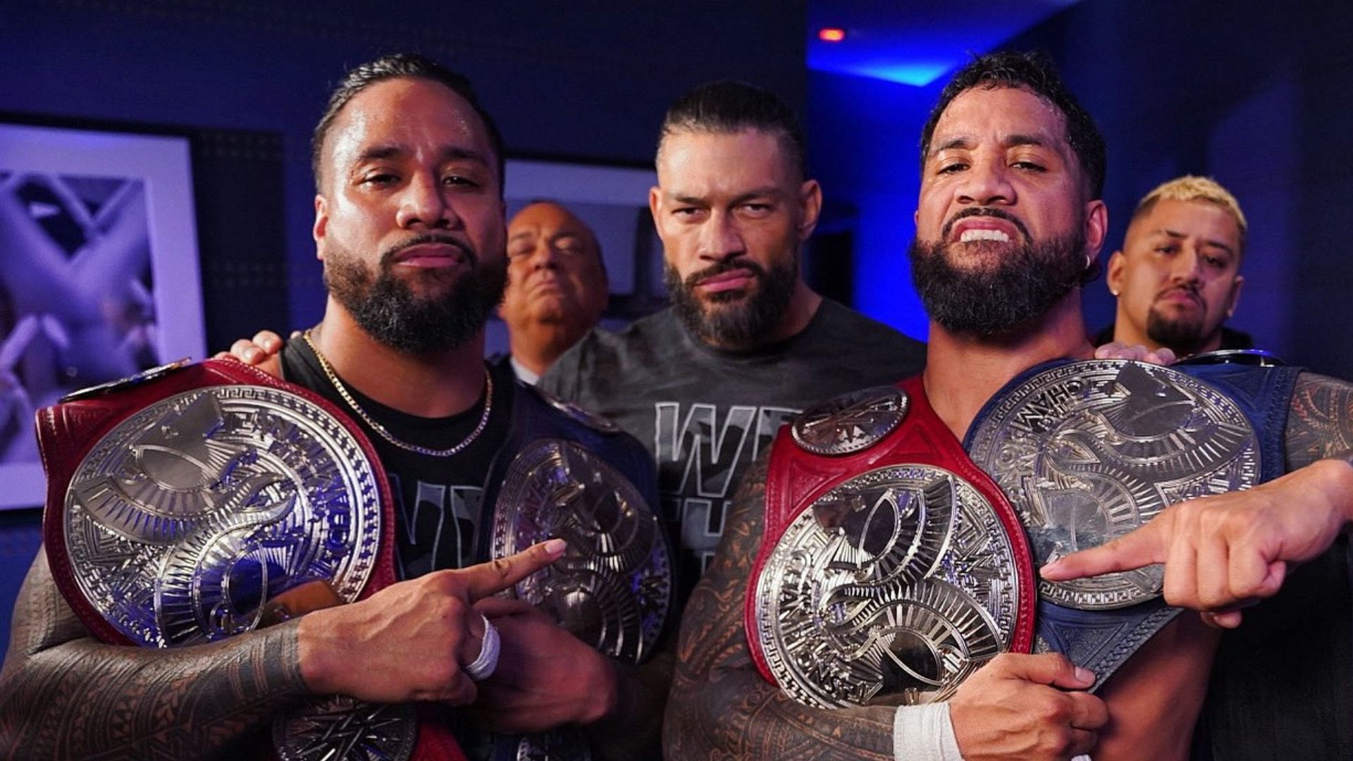 The Bloodline currently holds the Undisputed WWE Universal Championship!