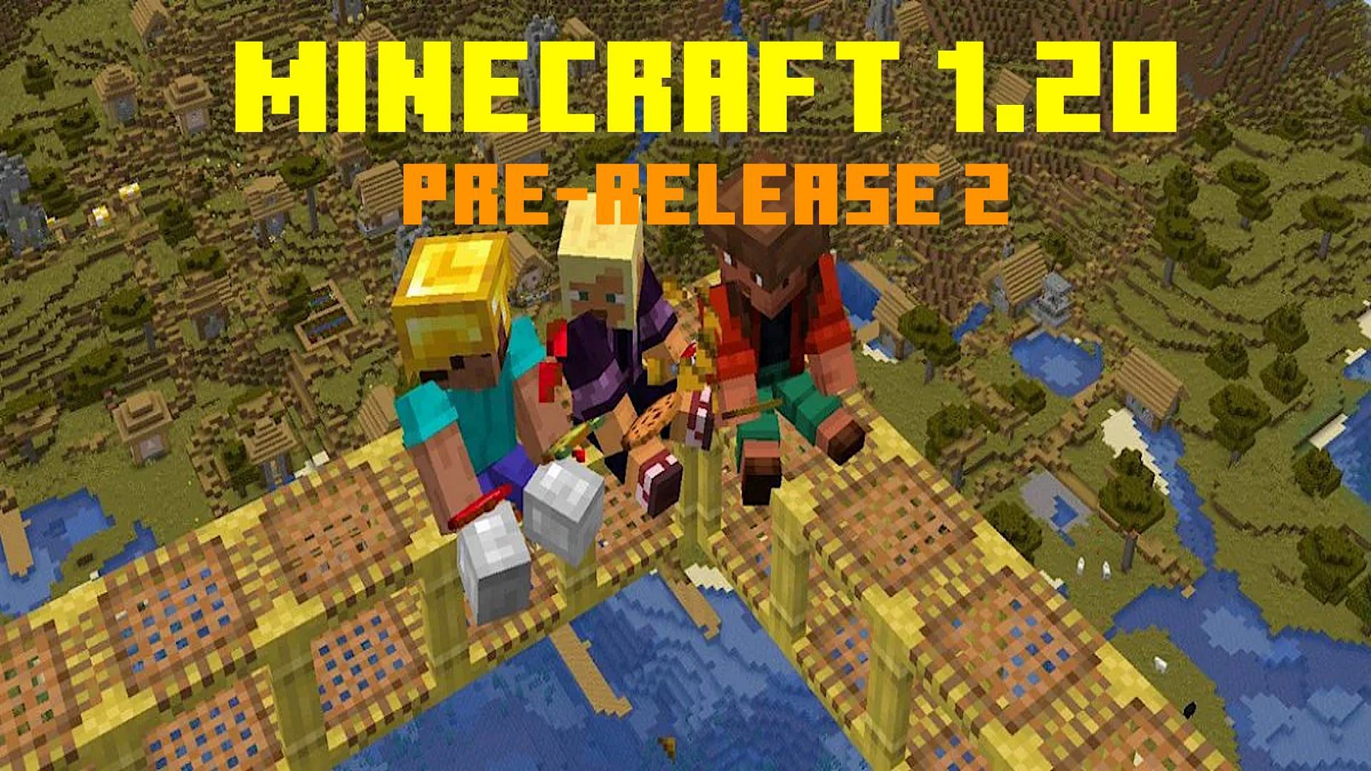 Minecraft 1.20 Pre-release 2 bug fixes (Image via Minecraft.net)