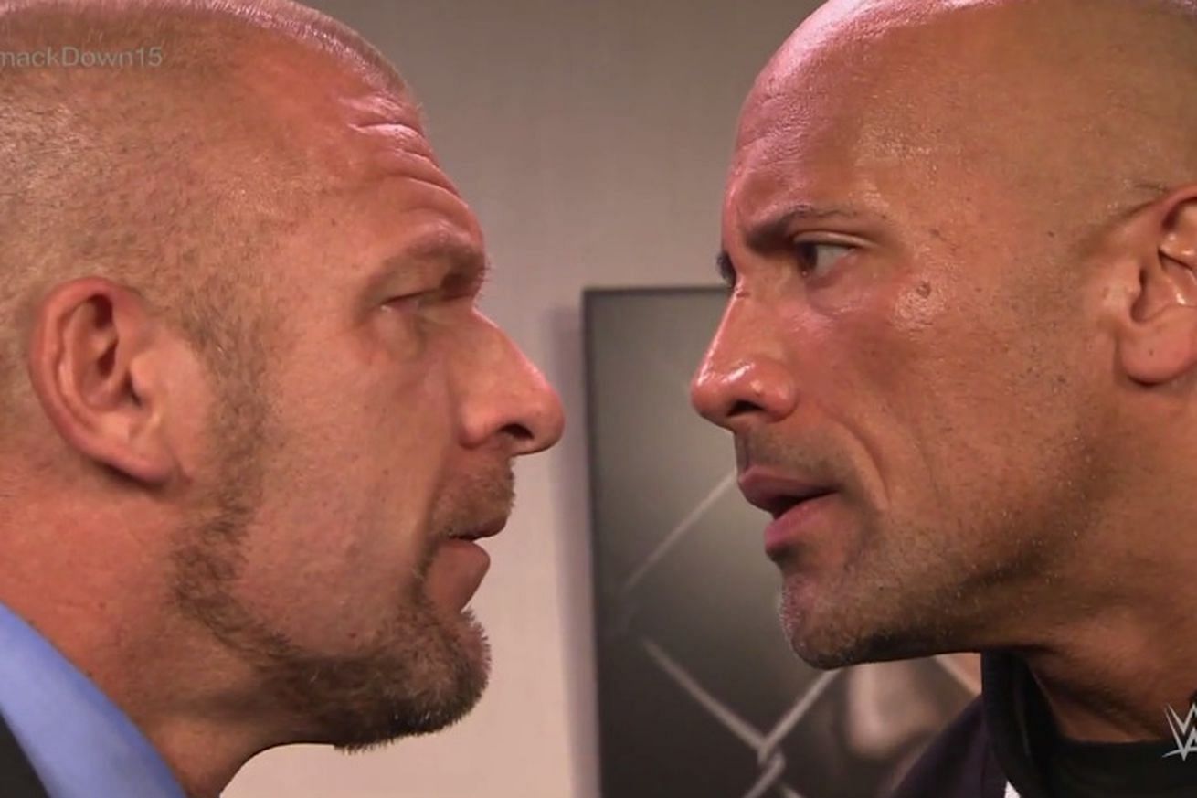 The Rock and HHH had real-life heat?