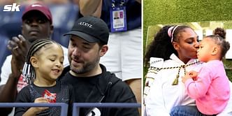 Serena Williams' husband Alexis Ohanian and daughter Olympia enjoy golfing session