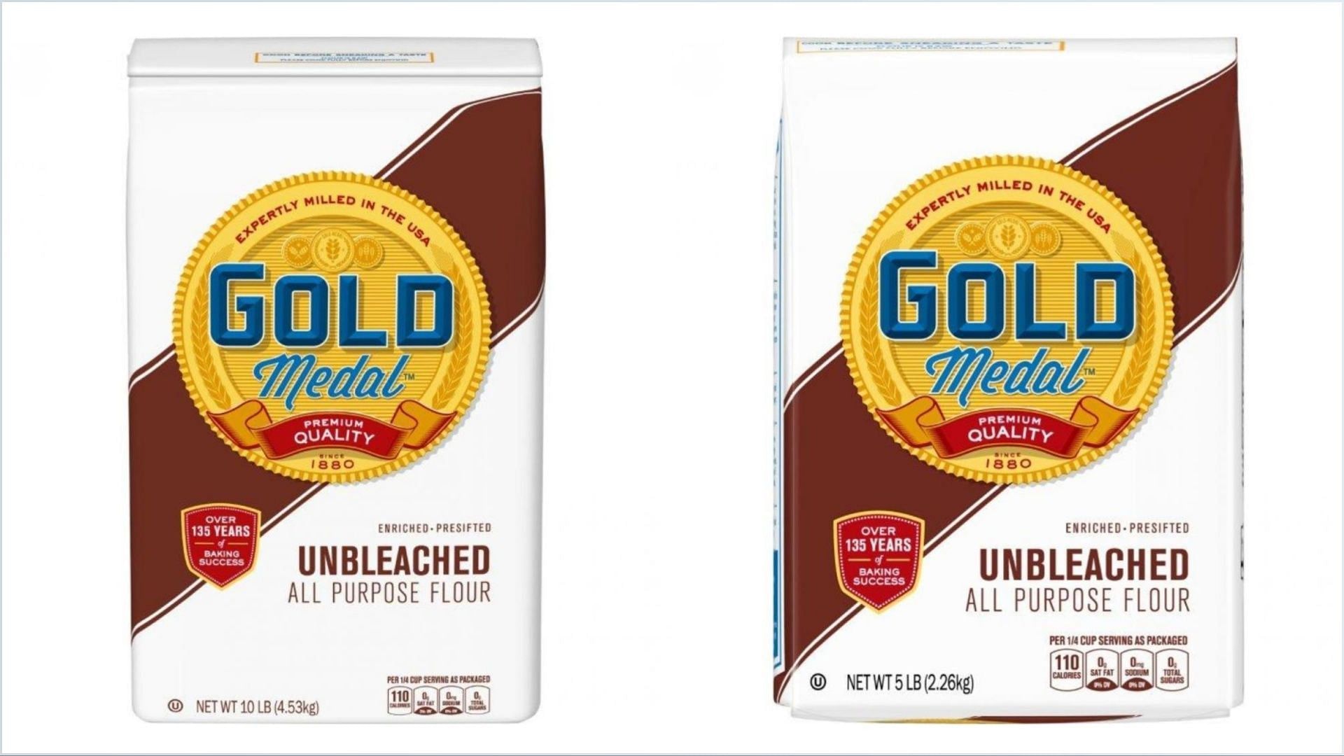 the recalled Gold Medal unbleached flour packets (Image via FDA)