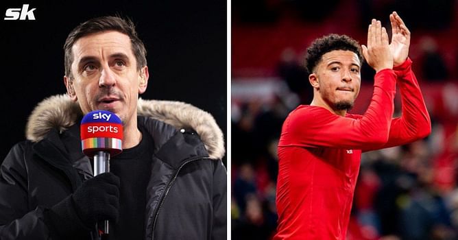 "Just stop moaning" - Gary Neville urges Manchester United superstar to take Jadon Sancho's criticism on board