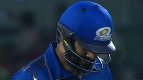 [Watch] MI skipper Rohit Sharma falls cheaply in the Eliminator against LSG