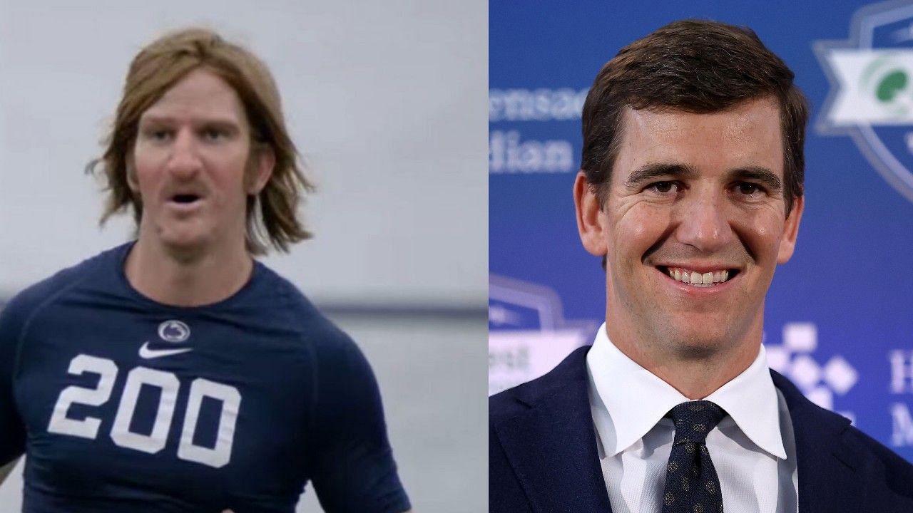 Eli Manning and his later ego Chad Powers, didn