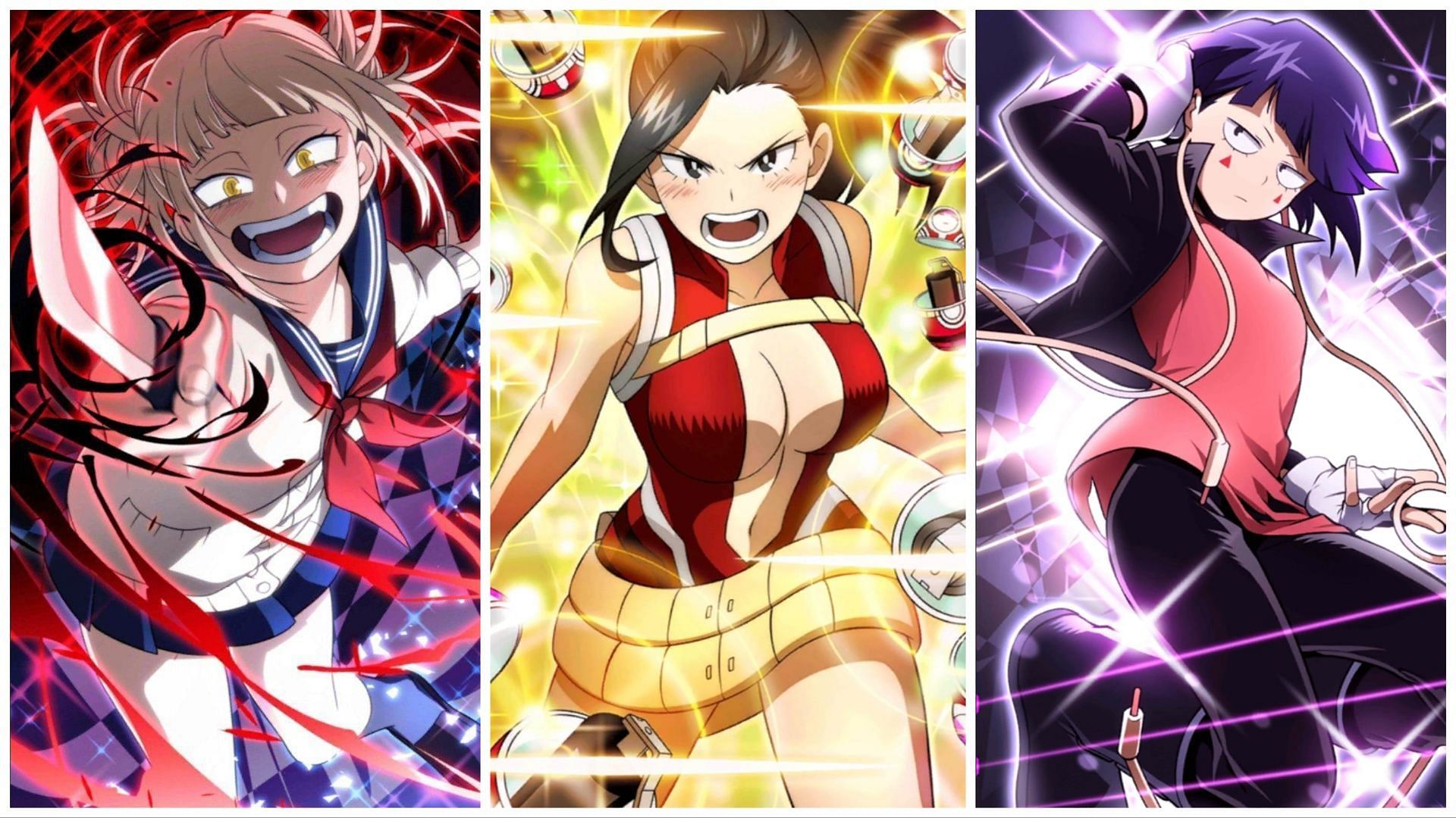 Himiko Toga, Momo Yaoyorozu, Kyoka Jiro (Image Via Sportskeeda)