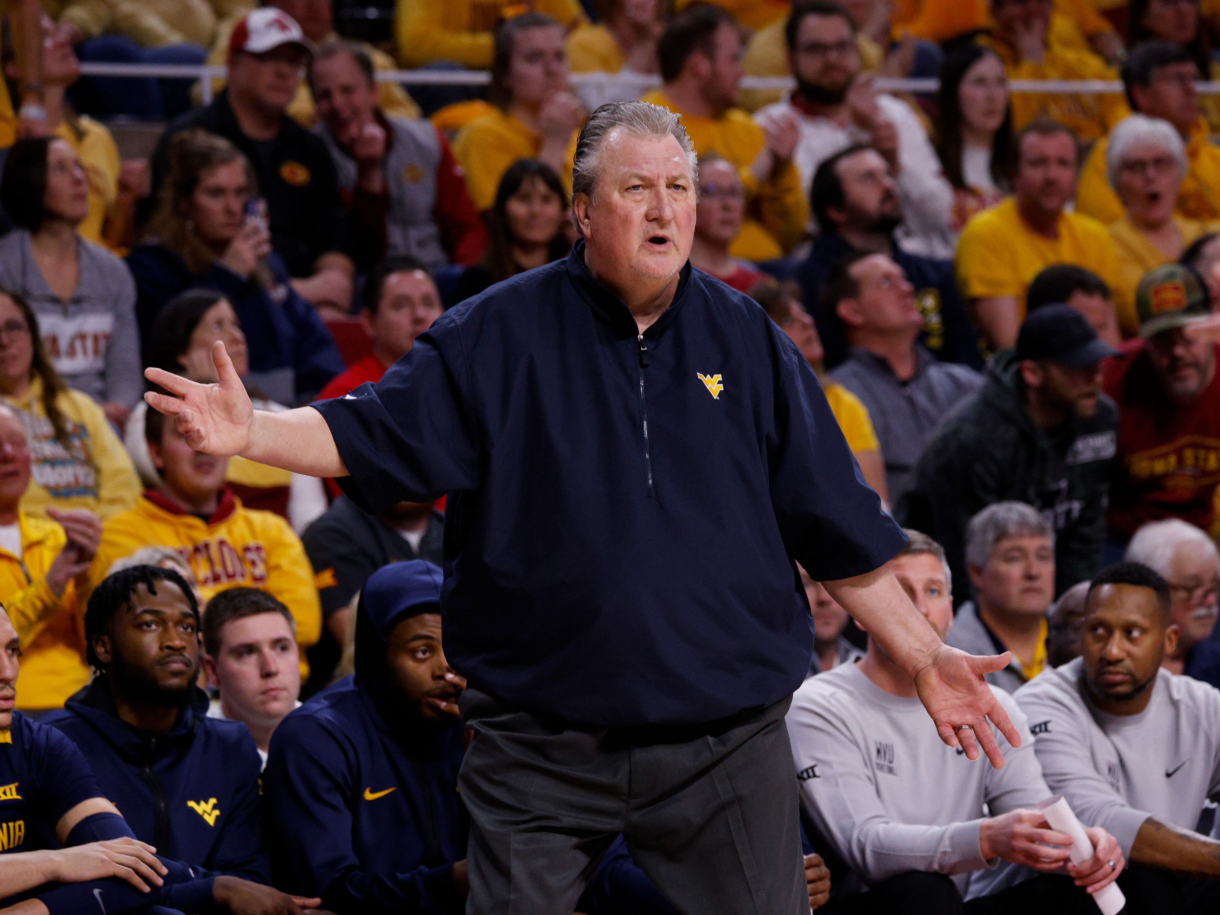 West Virginia head coach Bob Huggins 