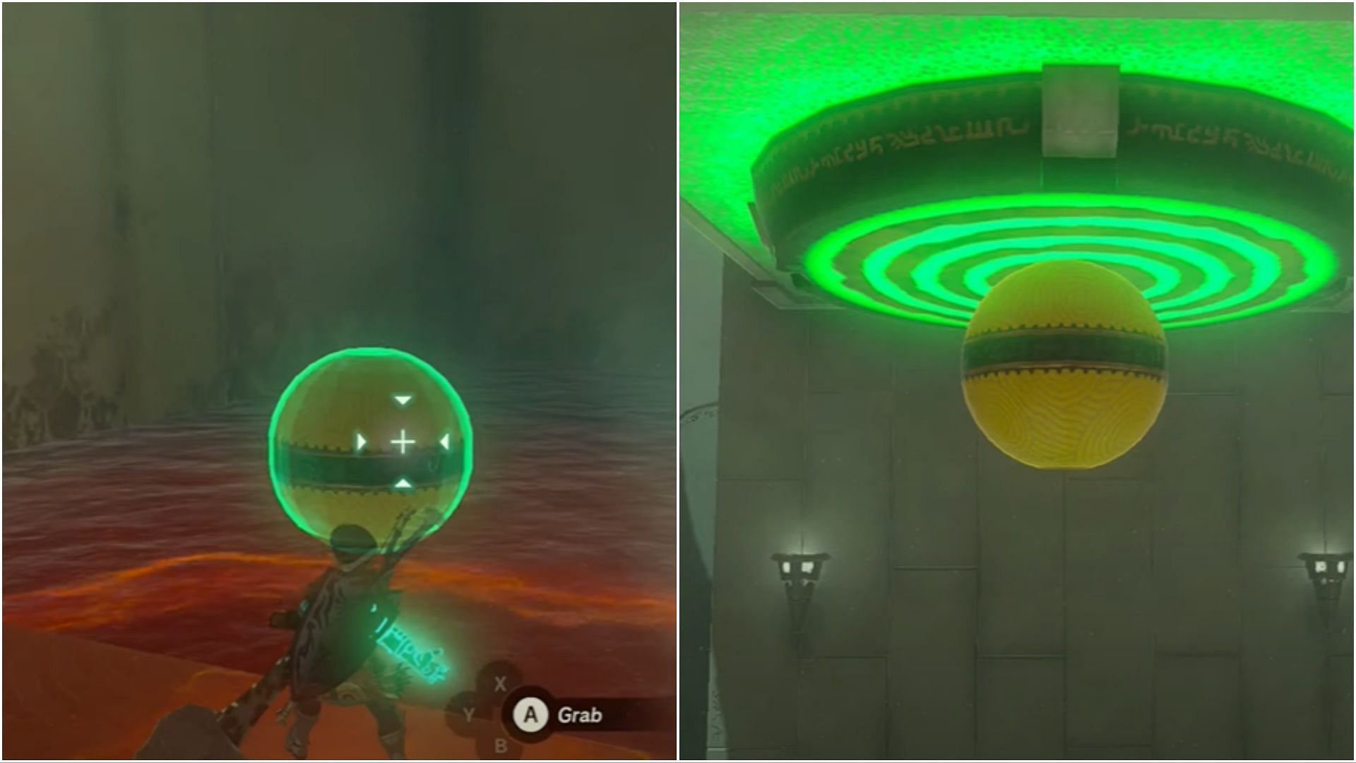 Go toward the floating sphere (Image via The Legend of Zelda Tears of The Kingdom)