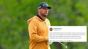 "There’s so much pressure to perform" - Paige Spiranac backs Michael Block, asks fans to 'cut him some slack'