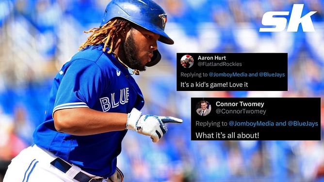 Toronto Blue Jays fans admire Vladimir Guerrero Jr. after he gave his bat to a young cancer survivor: "It's a kid's game! Love it"