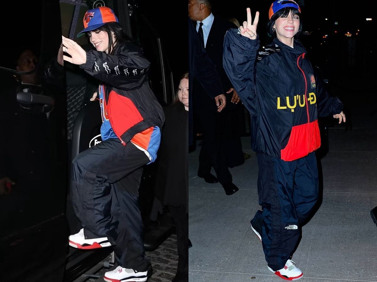 Billie Eilish Wears Sports Jacket and New York Knicks Merch to 2023 Met  Gala After Parties