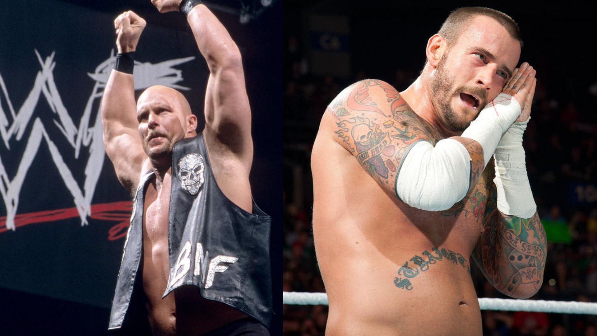 Steve Austin and CM Punk are former WWE Champions