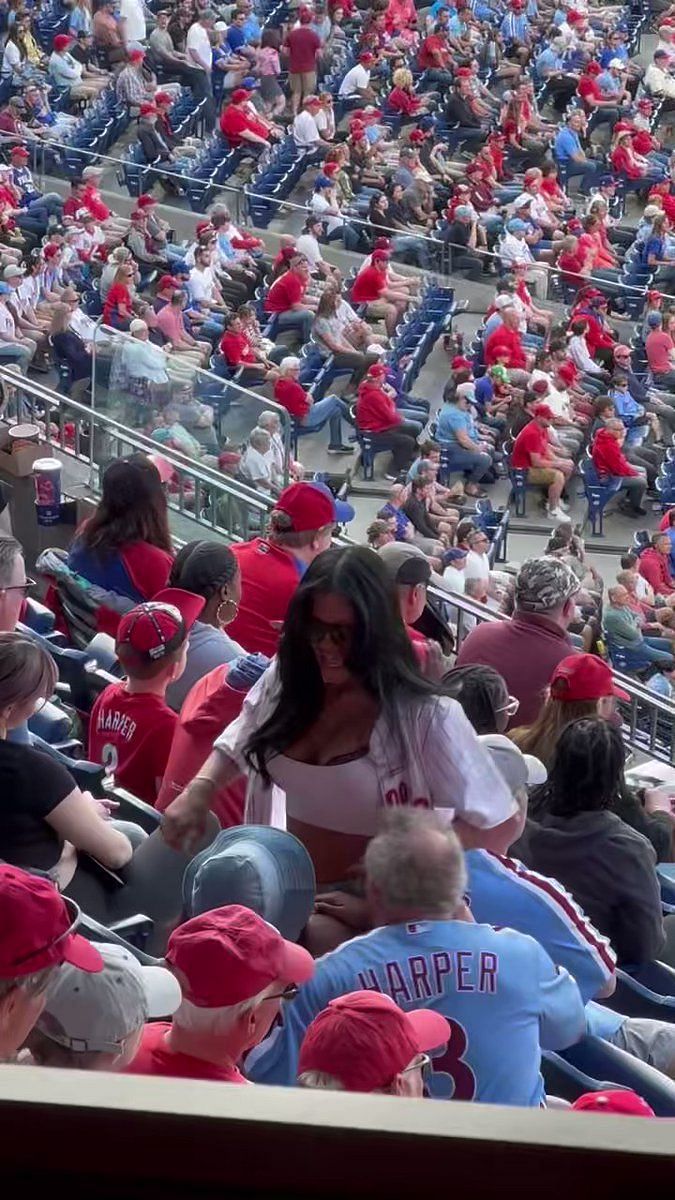 Phillies fan spotted giving lap dance in the stands and says 'all