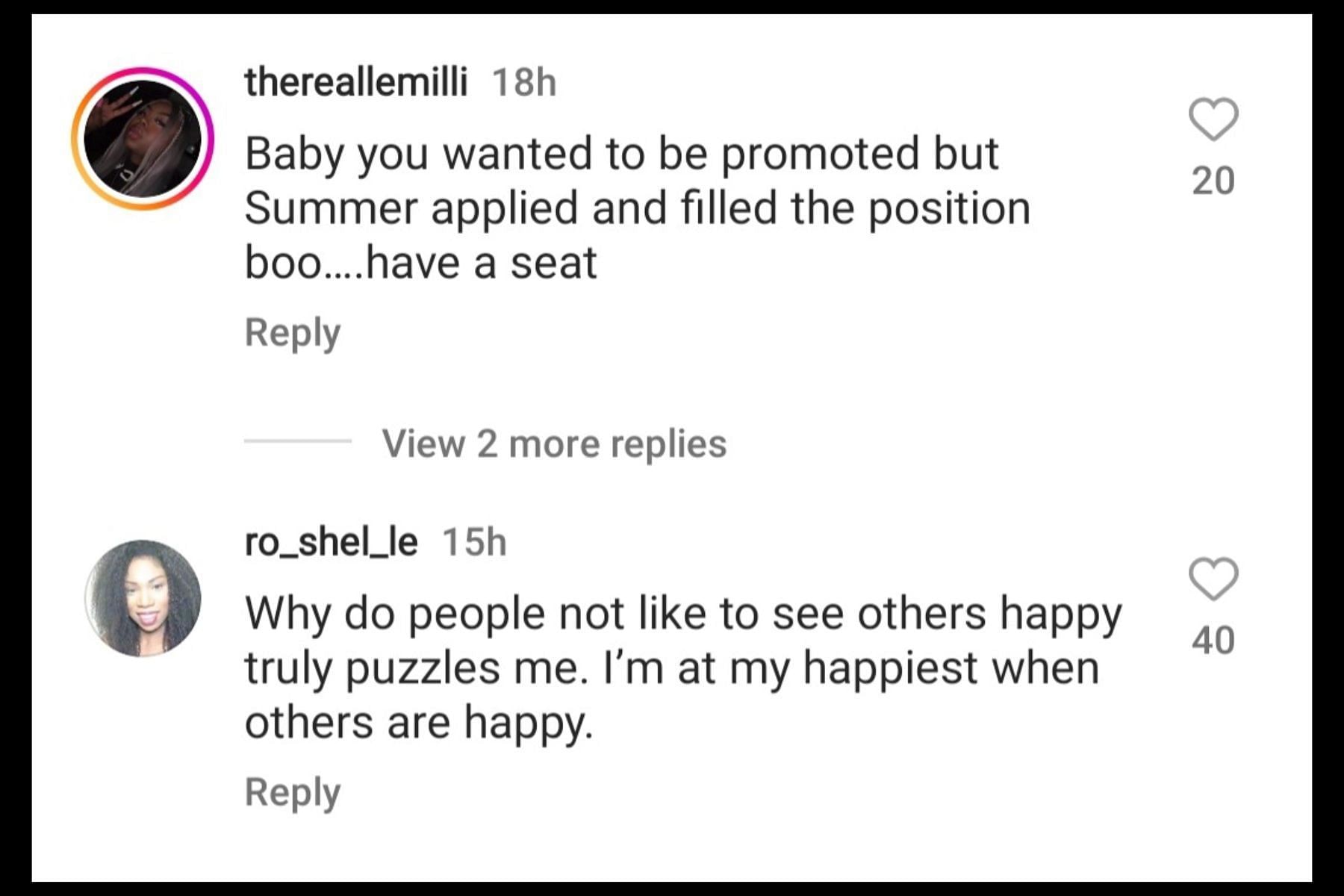 Netizens react to Celina and Lil Meech drama. (Image via Instagram/The Shade Room)