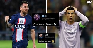 "Conquered France", "Bodied Penaldo" - Fans react hilariously as incredible Lionel Messi-Cristiano Ronaldo stat comes to light