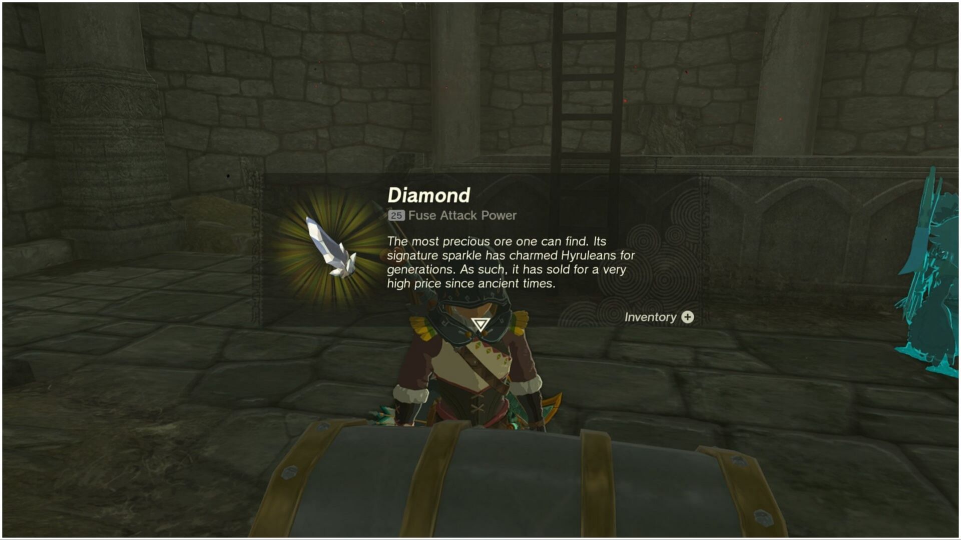 You can get a Diamond by opening the chest ( Image via The Legend of Zelda Tears of the Kingdom)