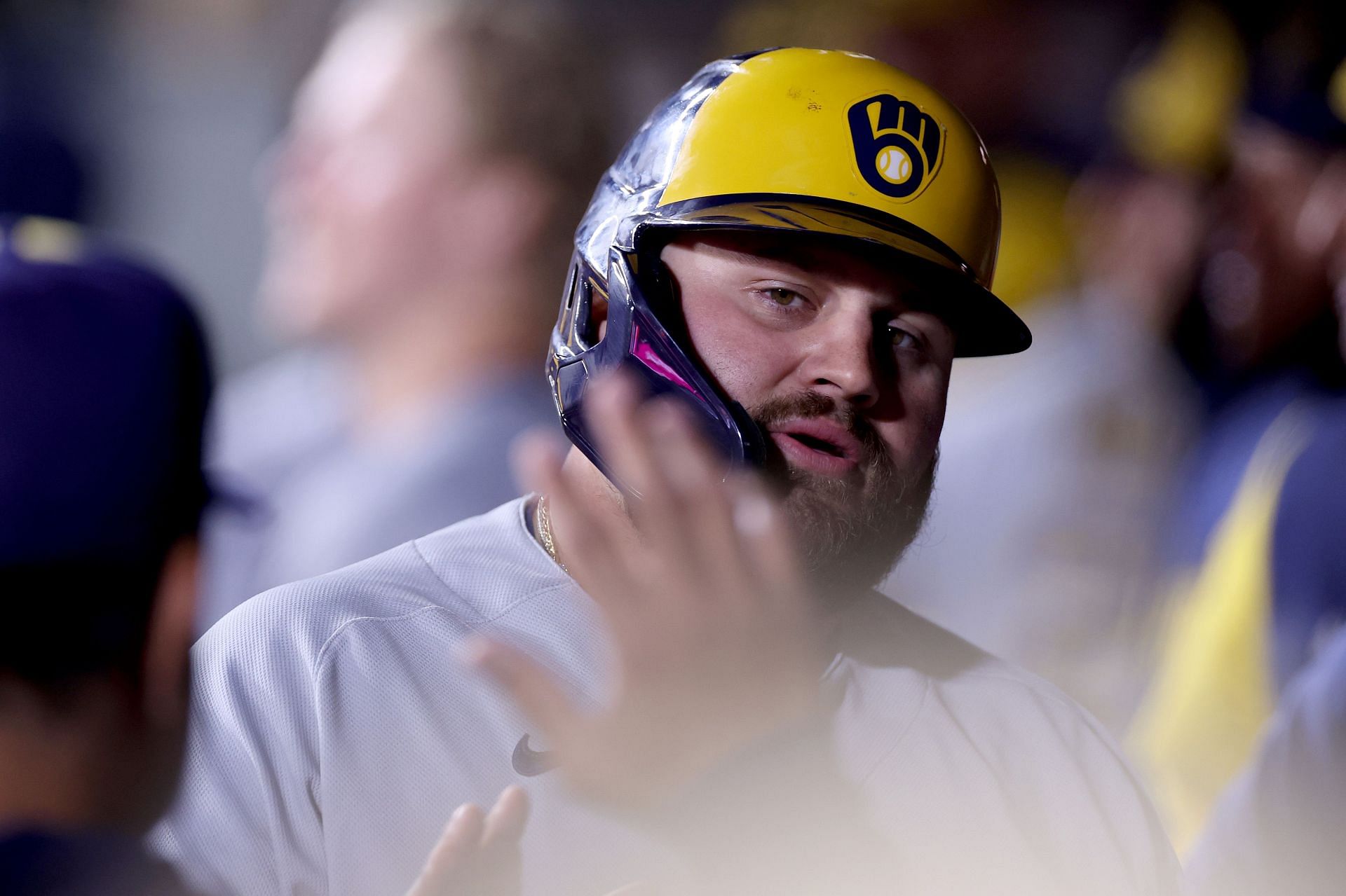 Rowdy Tellez talks about his beef with San Diego Padres Mascot