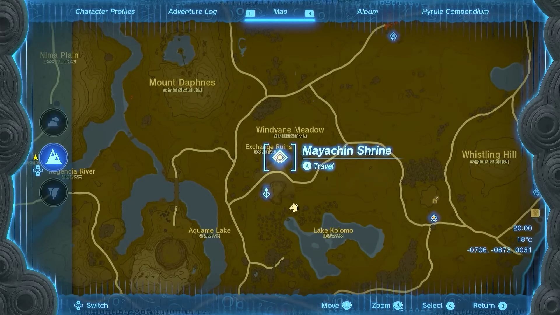 Mayachin Shrine location in The Legend of Zelda Tears of the Kingdom (Image via Nintendo)