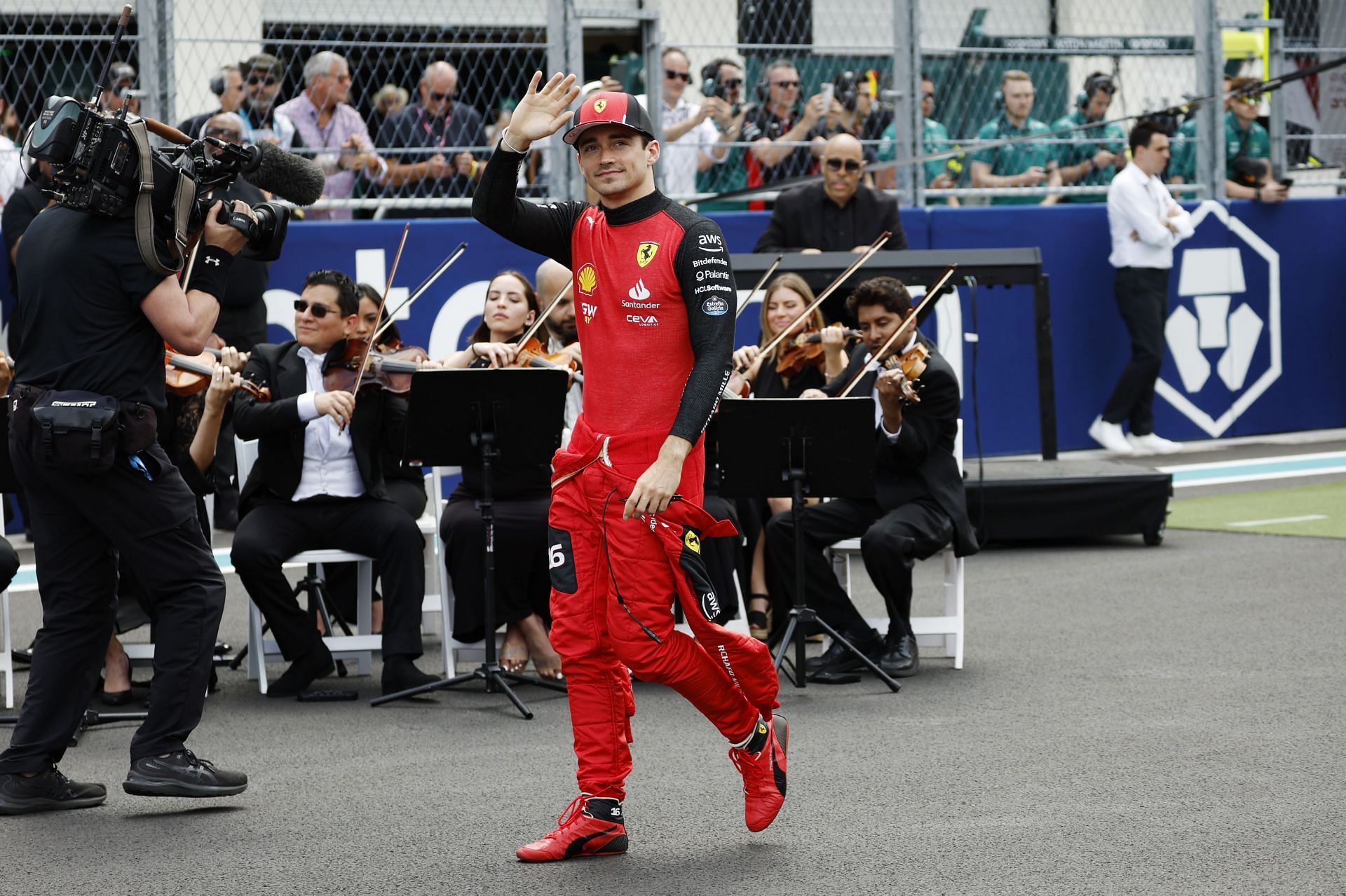 Charles Leclerc in the F1 Grand Prix of Miami