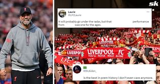 “One for the ages”, “Genuinely unbelievable” – Fans salute Liverpool star for his stunning performance in 3-0 win over Leicester