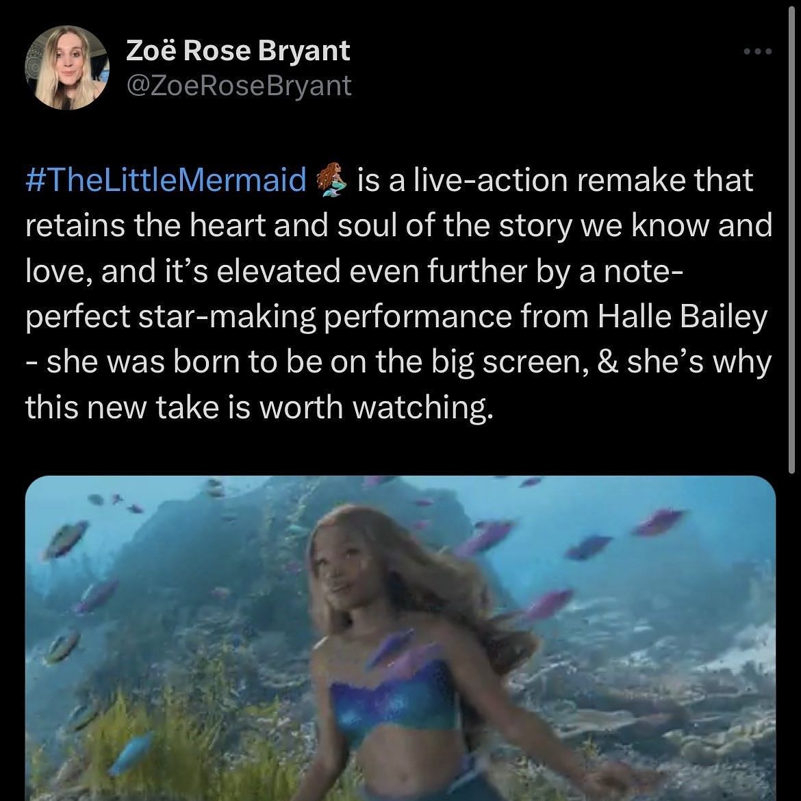 A tweet review of the film (Image via Twitter)