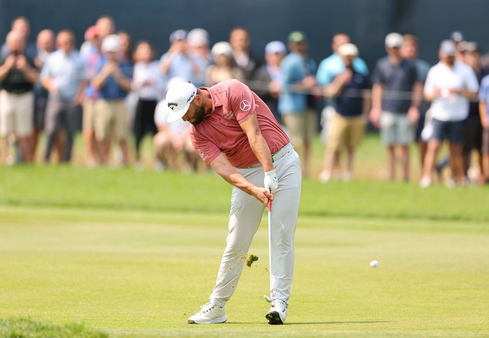 Jon Rahm playing at the 2023 PGA Championship - Final Round (Image via Getty)