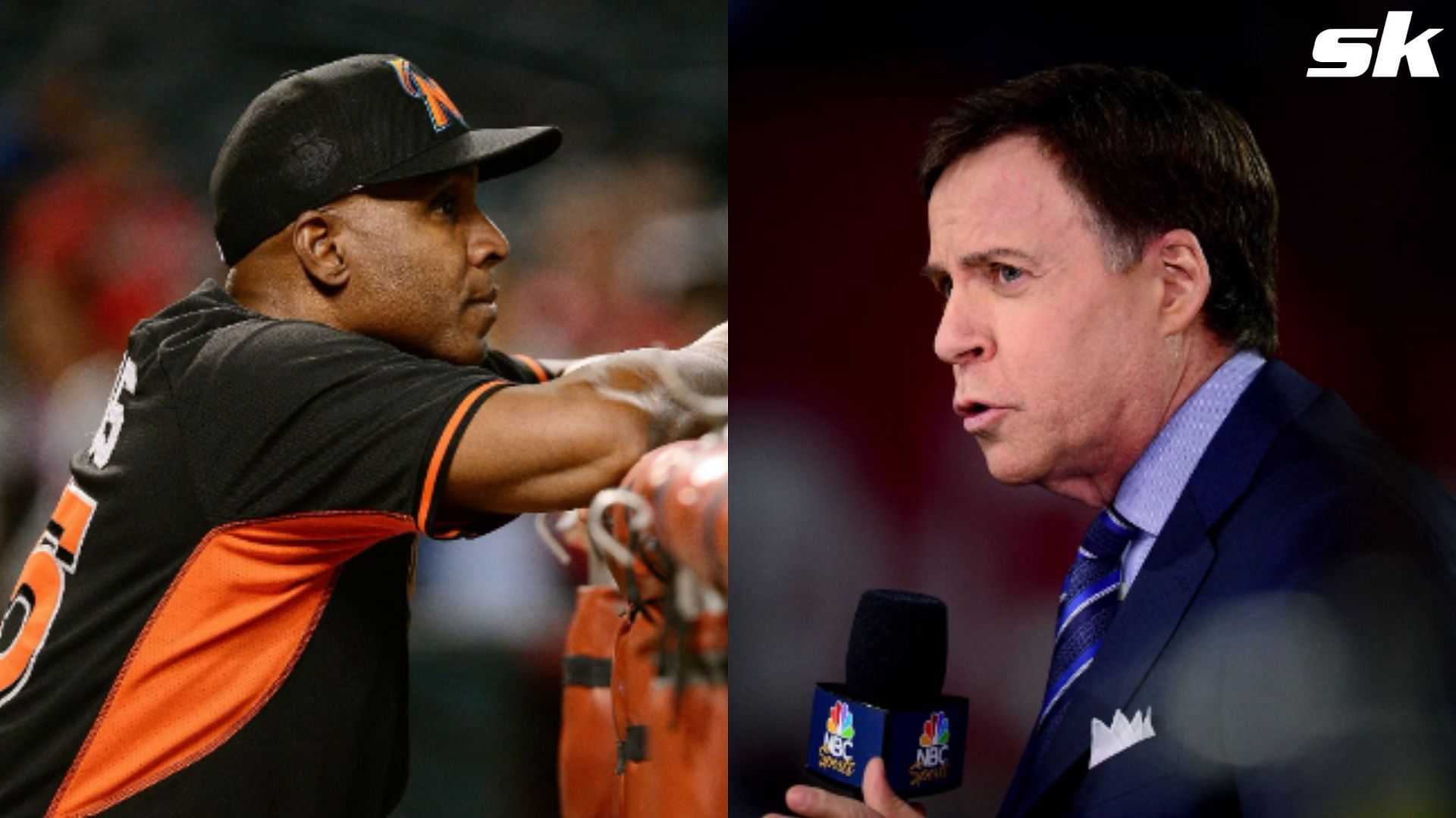 Barry Bonds and Bob Costas images via Getty Images 