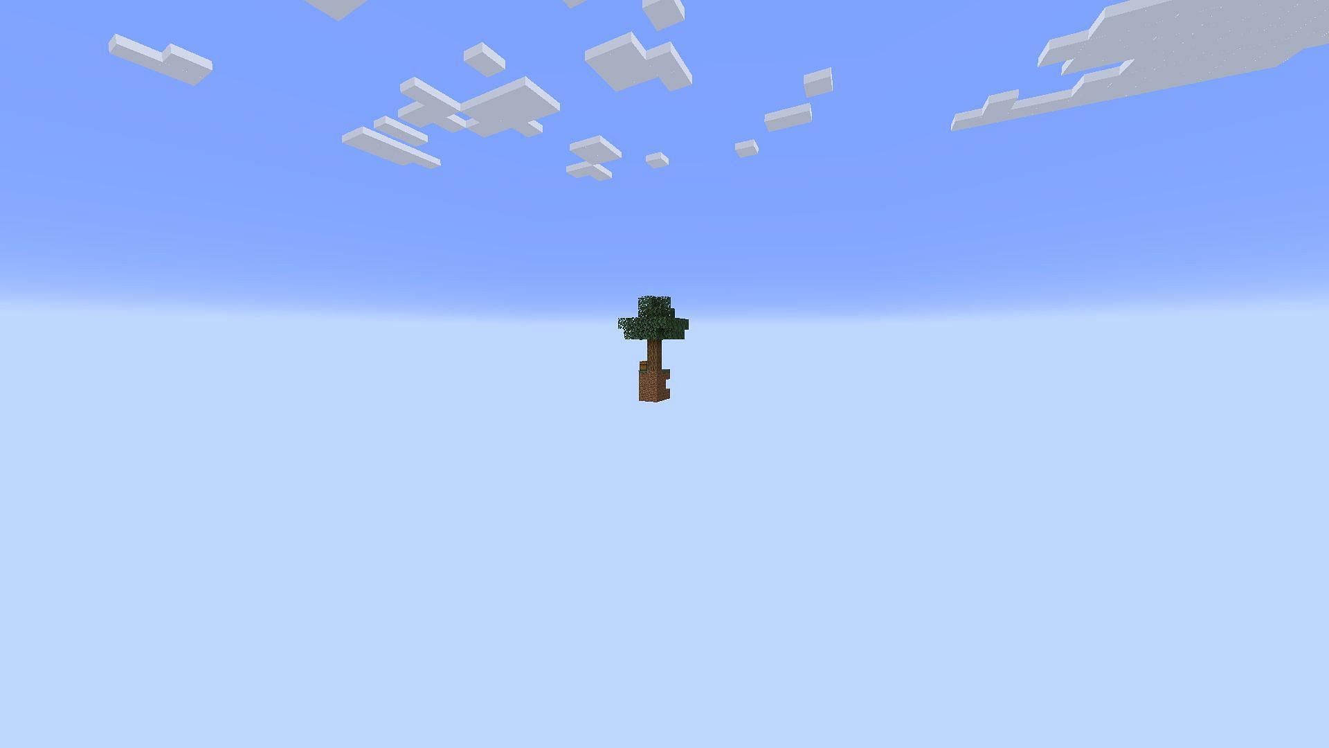 Players will find other islands with more resources to progress in Minecraft Skyblock (Image via Mojang)