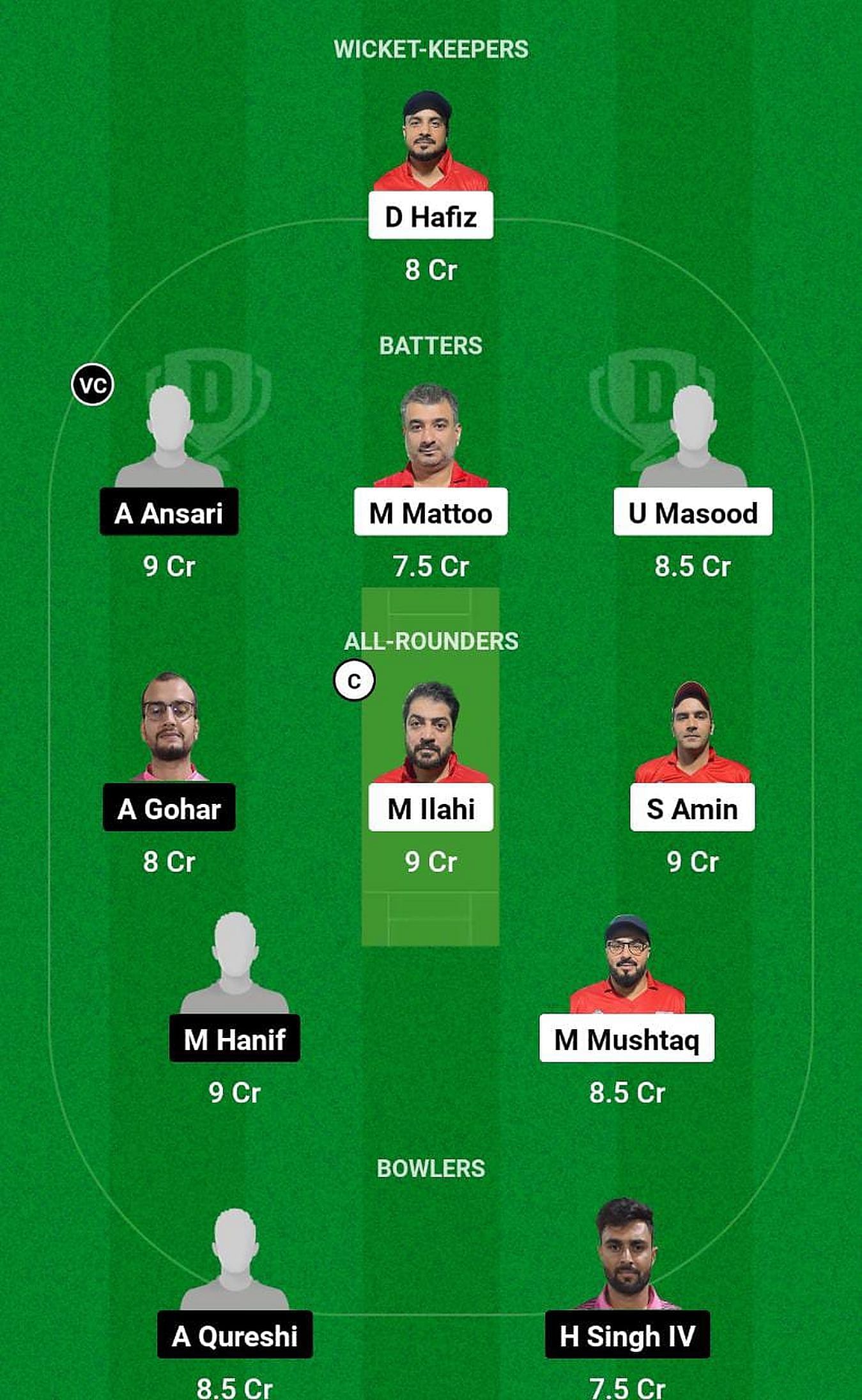 IBL vs DDD Fantasy Suggestion Team 2