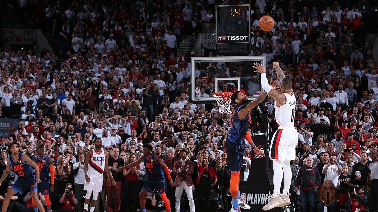 Damien Lillard hits epic buzzer beater vs the Thunder