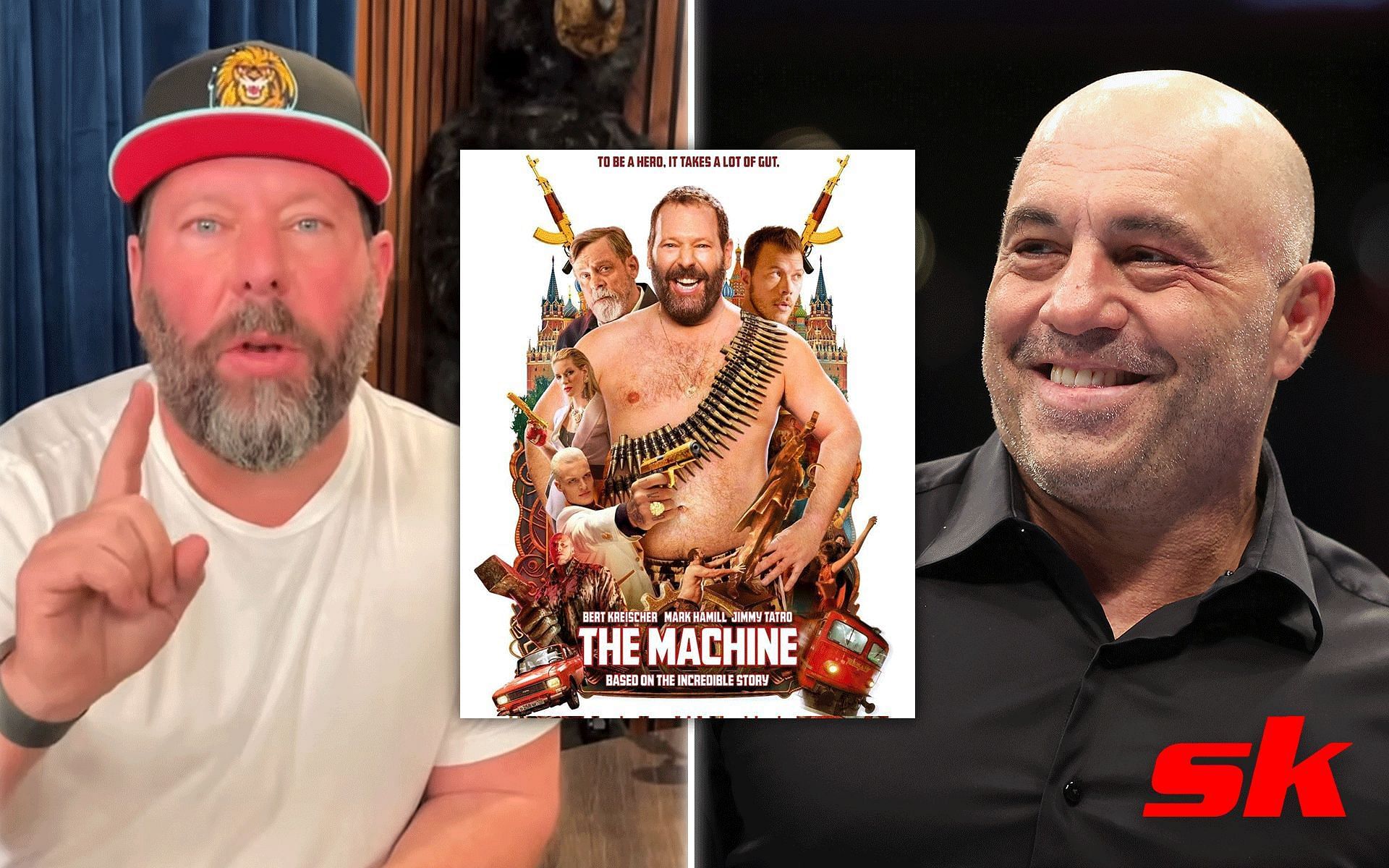 Bert Kreischer (left) and Joe Rogan (right)